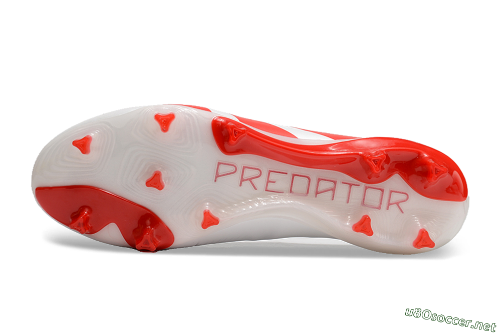 Men's Adidas Predator Accuracy+ FG Football Boots - Beige/White/Red 6