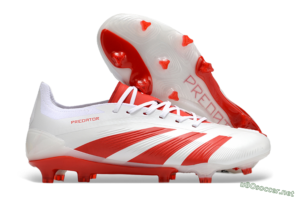 Men's Adidas Predator Accuracy.1 FG Football Boots - Beige/White/Red 2