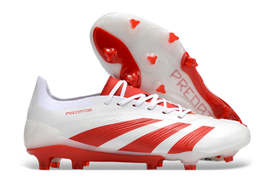 Men's Adidas Predator Accuracy.1 FG Football Boots - Beige/White/Red