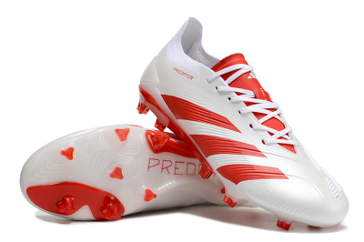 Men's Adidas Predator Accuracy.1 FG Football Boots - Beige/White/Red