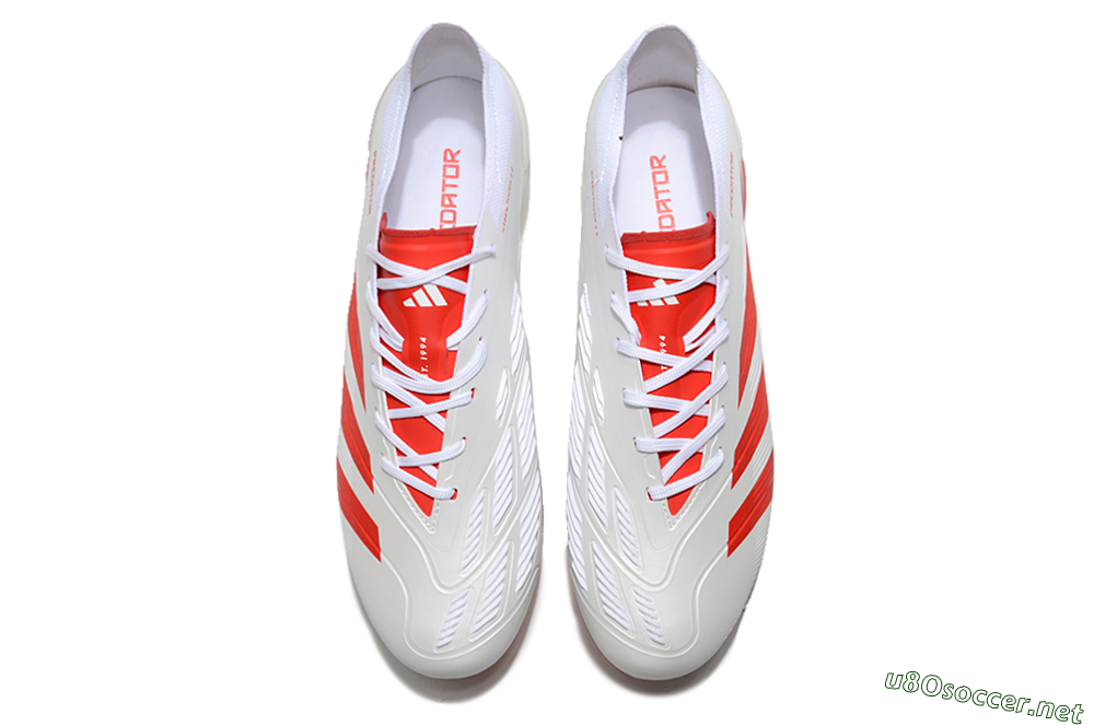 Men's Adidas Predator Accuracy.1 FG Football Boots - Beige/White/Red 4