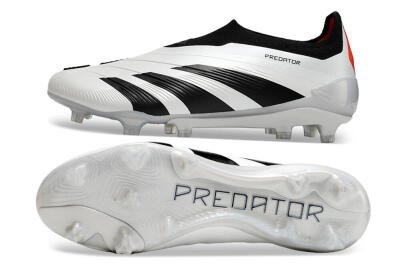 Men's Adidas Predator Accuracy+ FG Football Boots - White/Black/Red