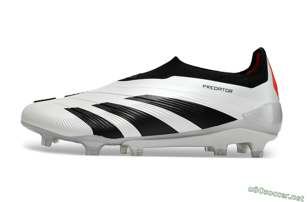 Men's Adidas Predator Accuracy+ FG Football Boots - White/Black/Red 0