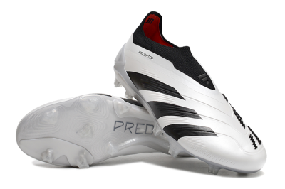 Men's Adidas Predator Accuracy+ FG Football Boots - White/Black/Red