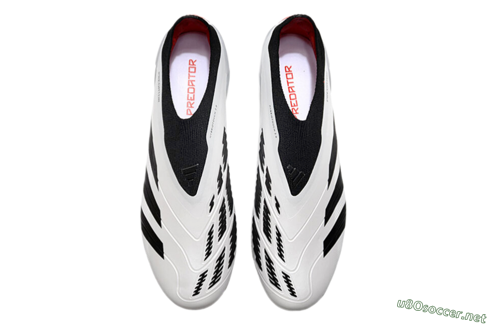 Men's Adidas Predator Accuracy+ FG Football Boots - White/Black/Red 4