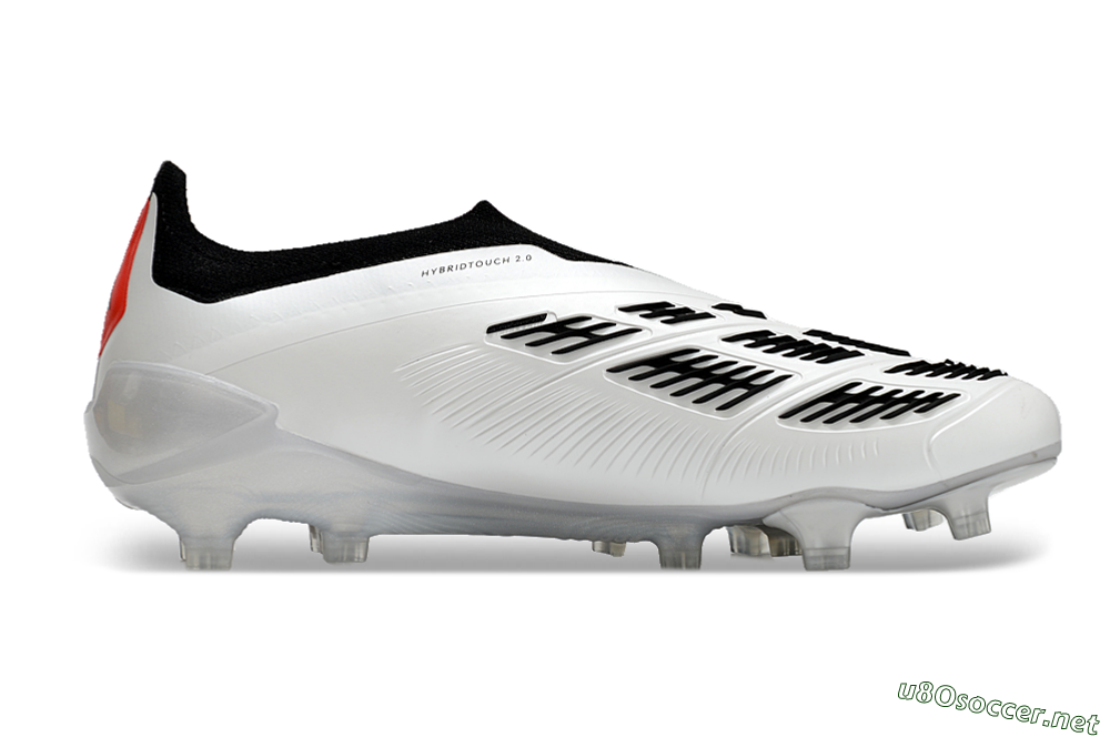 Men's Adidas Predator Accuracy+ FG Football Boots - White/Black/Red 7