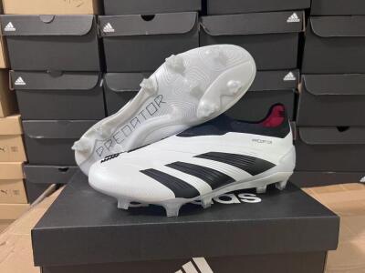 Men's Adidas Predator Accuracy+ FG Football Boots - White/Black/Red