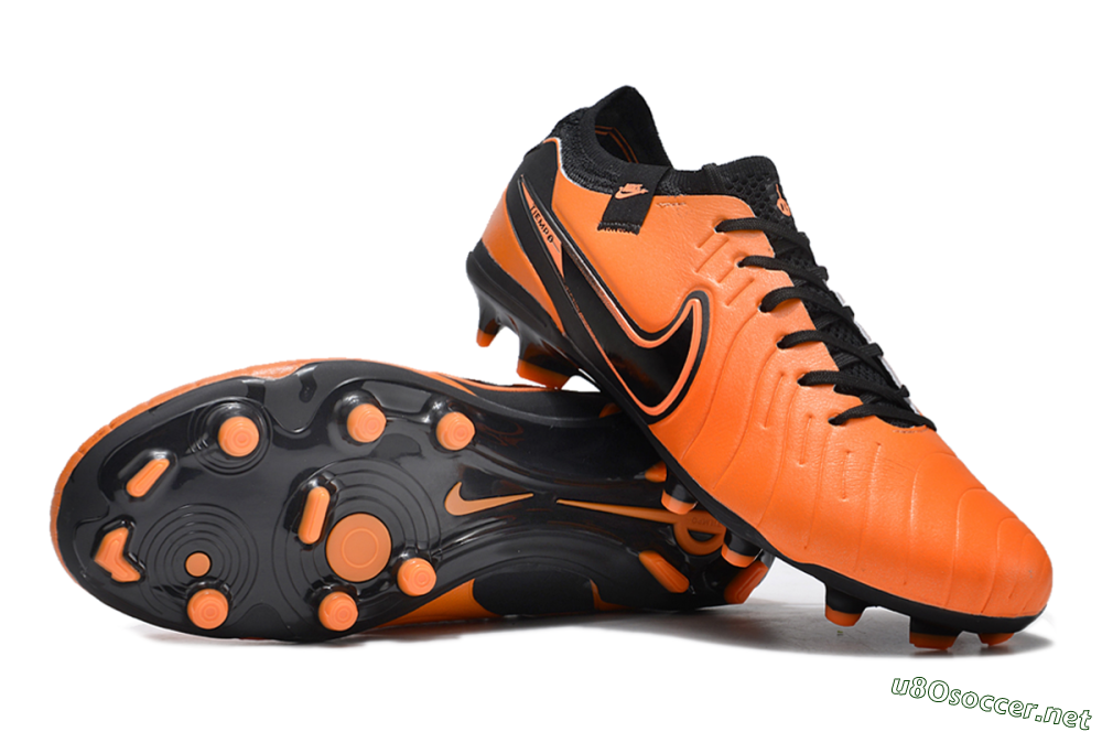 Men's Nike Tiempo Legend 10 Elite FG Football Boots - Orange/Black 1