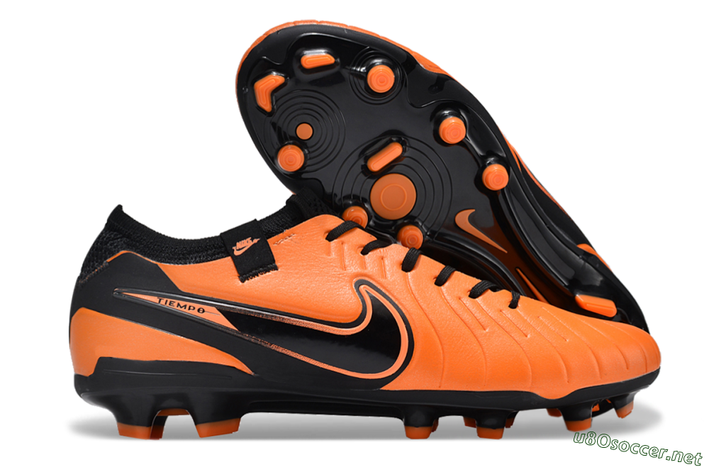 Men's Nike Tiempo Legend 10 Elite FG Football Boots - Orange/Black 2