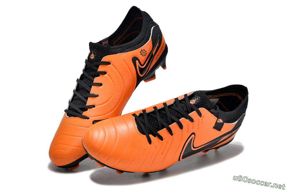 Men's Nike Tiempo Legend 10 Elite FG Football Boots - Orange/Black 3