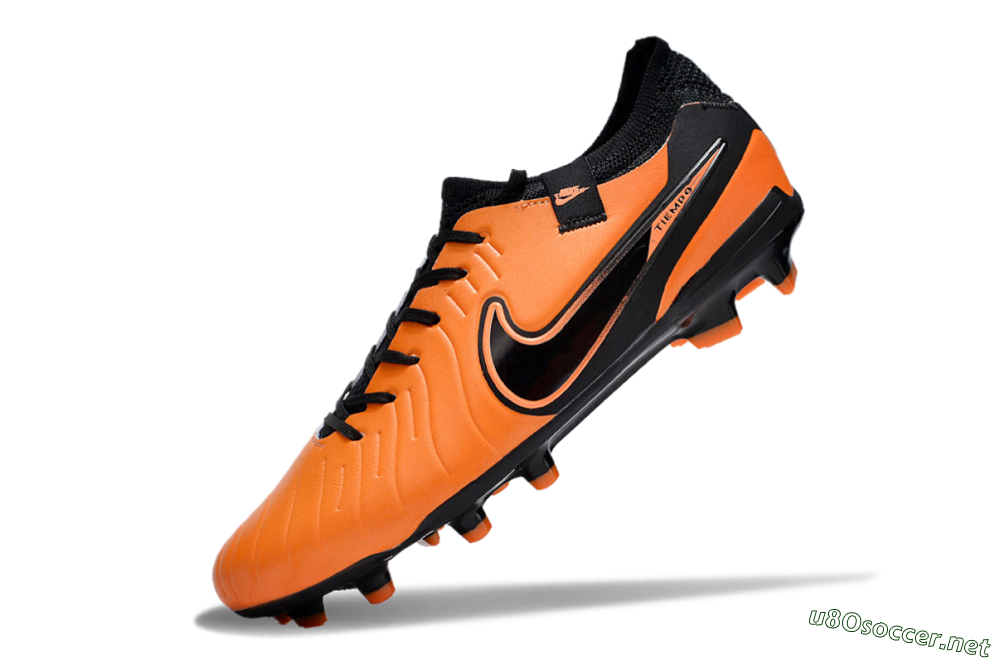 Men's Nike Tiempo Legend 10 Elite FG Football Boots - Orange/Black 5