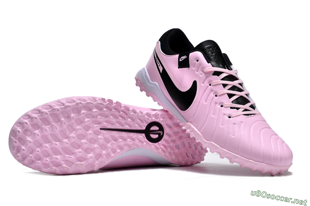 Men's Nike Tiempo Legend 10 Pro TF Football Shoes - Pink/Black/White 1