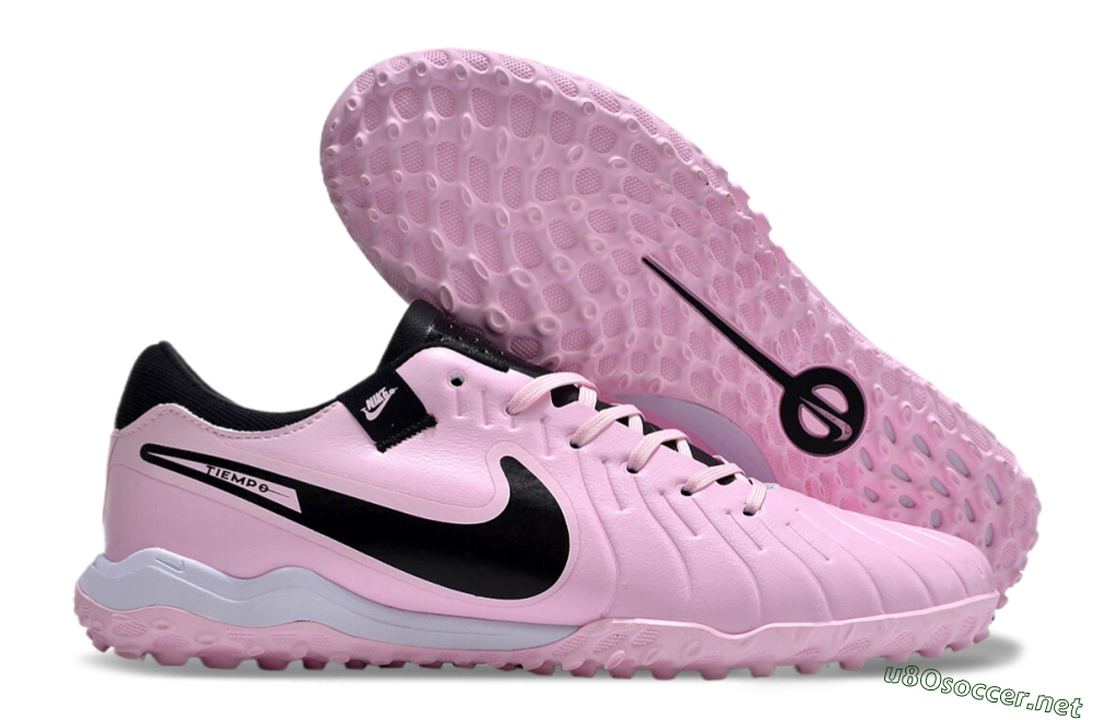 Men's Nike Tiempo Legend 10 Pro TF Football Shoes - Pink/Black/White 2