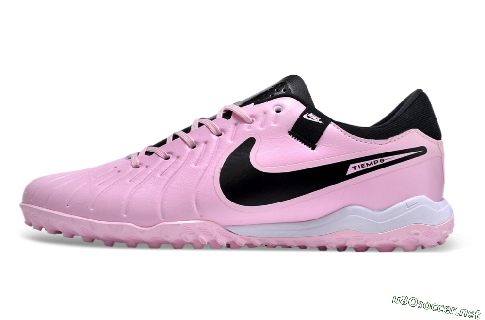 Men's Nike Tiempo Legend 10 Pro TF Football Shoes - Pink/Black/White 0