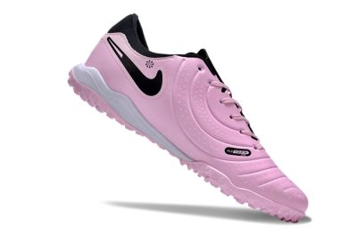 Men's Nike Tiempo Legend 10 Pro TF Football Shoes - Pink/Black/White