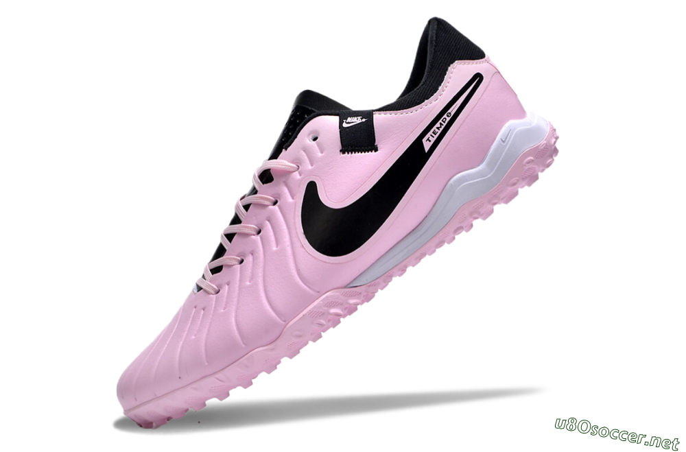 Men's Nike Tiempo Legend 10 Pro TF Football Shoes - Pink/Black/White 5