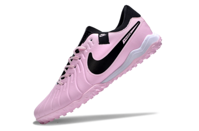 Men's Nike Tiempo Legend 10 Pro TF Football Shoes - Pink/Black/White