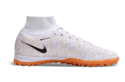 Unisex Nike Air Zoom Mercurial Superfly 9 Elite TF Football Shoes - White/Black/Gold