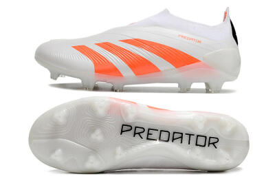 Unisex Adidas Predator Accuracy+ FG Football Boots - Beige/White/Red