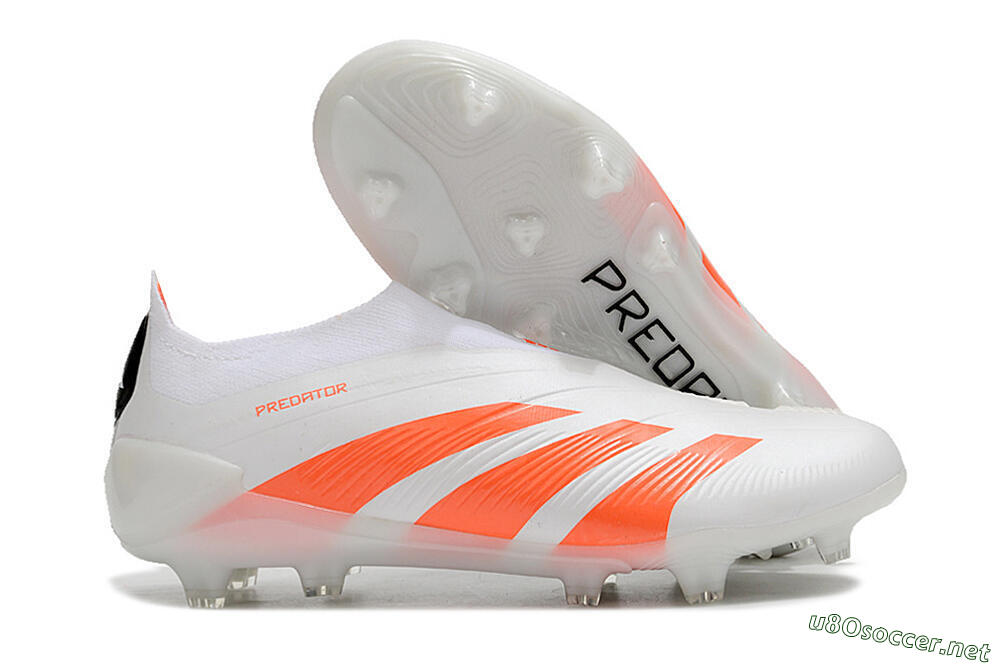 Unisex Adidas Predator Accuracy+ FG Football Boots - Beige/White/Red 2