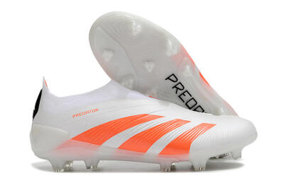 Unisex Adidas Predator Accuracy+ FG Football Boots - Beige/White/Red