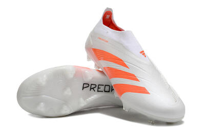 Unisex Adidas Predator Accuracy+ FG Football Boots - Beige/White/Red