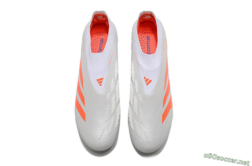 Unisex Adidas Predator Accuracy+ FG Football Boots - Beige/White/Red 4