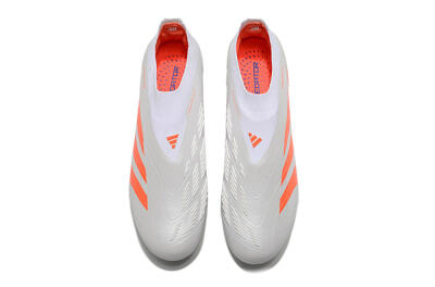 Unisex Adidas Predator Accuracy+ FG Football Boots - Beige/White/Red