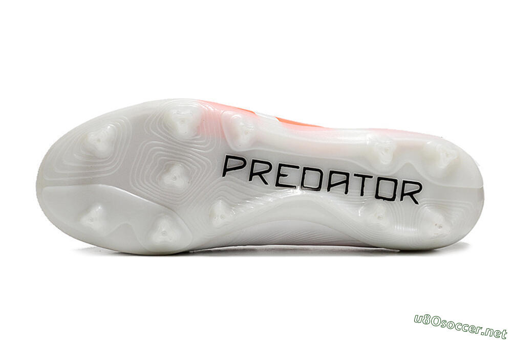 Unisex Adidas Predator Accuracy+ FG Football Boots - Beige/White/Red 6