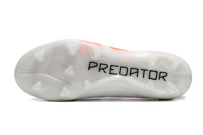 Unisex Adidas Predator Accuracy+ FG Football Boots - Beige/White/Red