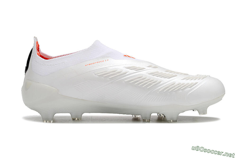 Unisex Adidas Predator Accuracy+ FG Football Boots - Beige/White/Red 7