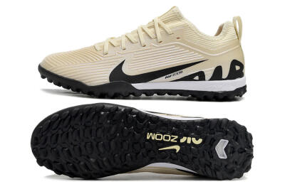 Unisex Nike Air Zoom Mercurial Vapor 15 Elite TF Football Shoes - Beige/Black/White