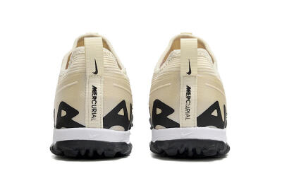 Unisex Nike Air Zoom Mercurial Vapor 15 Elite TF Football Shoes - Beige/Black/White