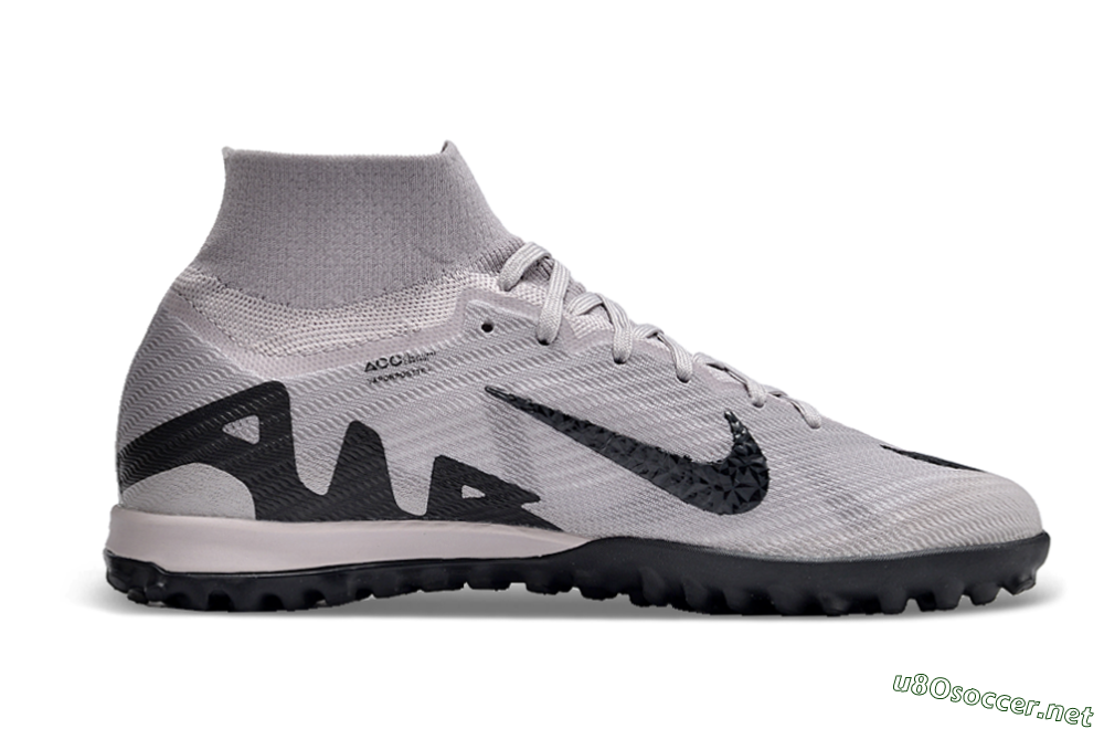 Unisex Nike Air Zoom Mercurial Superfly 9 Elite TF Football Shoes - Grey/Purple/Black 5