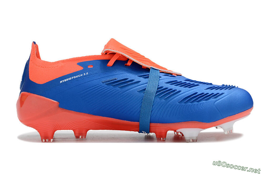 Unisex Adidas Predator Elite Foldover Tongue FG Football Boots - Blue/White/Red 7