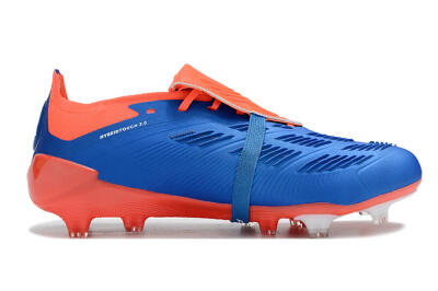 Unisex Adidas Predator Elite Foldover Tongue FG Football Boots - Blue/White/Red