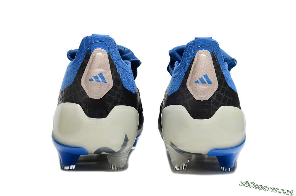 Unisex Adidas Predator Elite Foldover Tongue FG Football Boots - Black/White/Blue 5