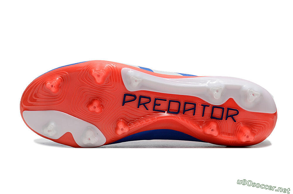 Unisex Adidas Predator Accuracy+ FG Football Boots - Blue/White/Red 6