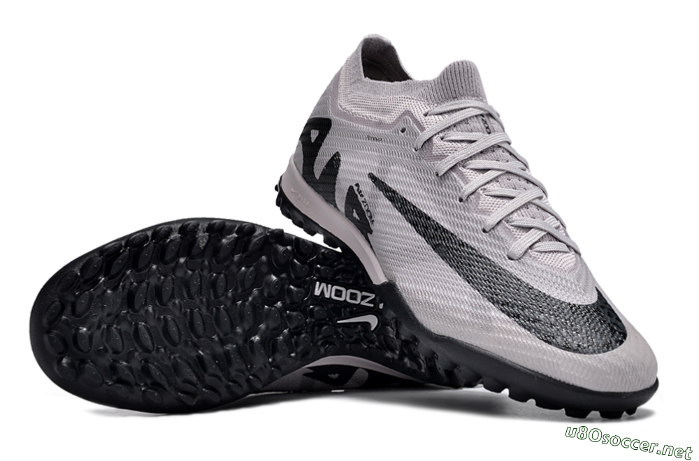 Unisex Nike Air Zoom Mercurial Vapor 15 Elite TF Football Shoes - Grey/Purple/Black 1