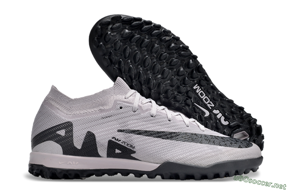 Unisex Nike Air Zoom Mercurial Vapor 15 Elite TF Football Shoes - Grey/Purple/Black 2