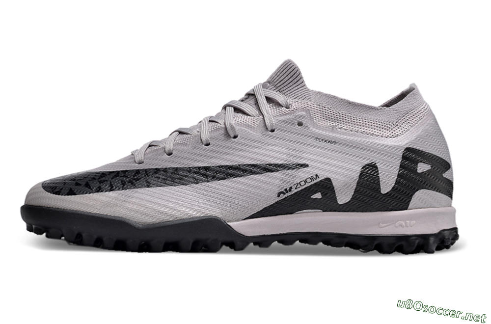 Unisex Nike Air Zoom Mercurial Vapor 15 Elite TF Football Shoes - Grey/Purple/Black 0