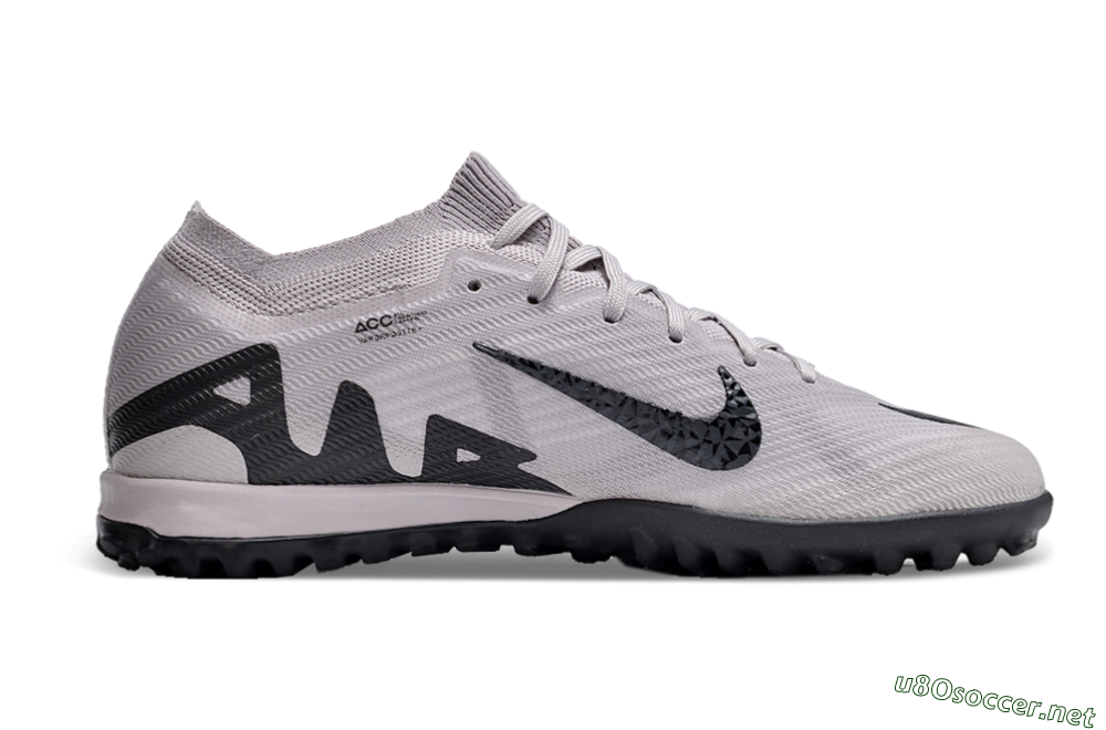Unisex Nike Air Zoom Mercurial Vapor 15 Elite TF Football Shoes - Grey/Purple/Black 5