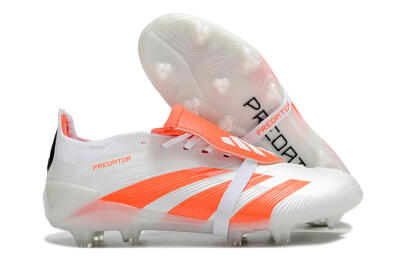 Unisex Adidas Predator Elite Foldover Tongue FG Football Boots - Beige/White/Red