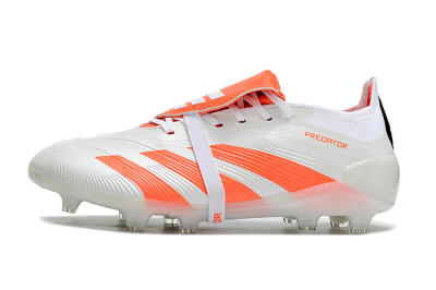 Unisex Adidas Predator Elite Foldover Tongue FG Football Boots - Beige/White/Red