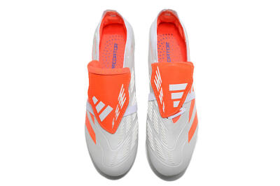 Unisex Adidas Predator Elite Foldover Tongue FG Football Boots - Beige/White/Red