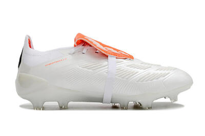 Unisex Adidas Predator Elite Foldover Tongue FG Football Boots - Beige/White/Red