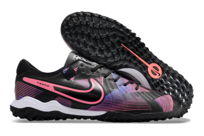 Men's Nike Tiempo Legend 10 Pro TF Football Shoes - Black/Purple/Pink