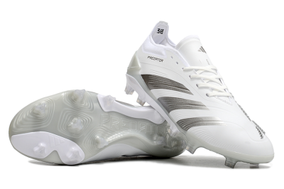 Men's Adidas Predator Accuracy.1 FG Football Boots - White/Silver/Grey