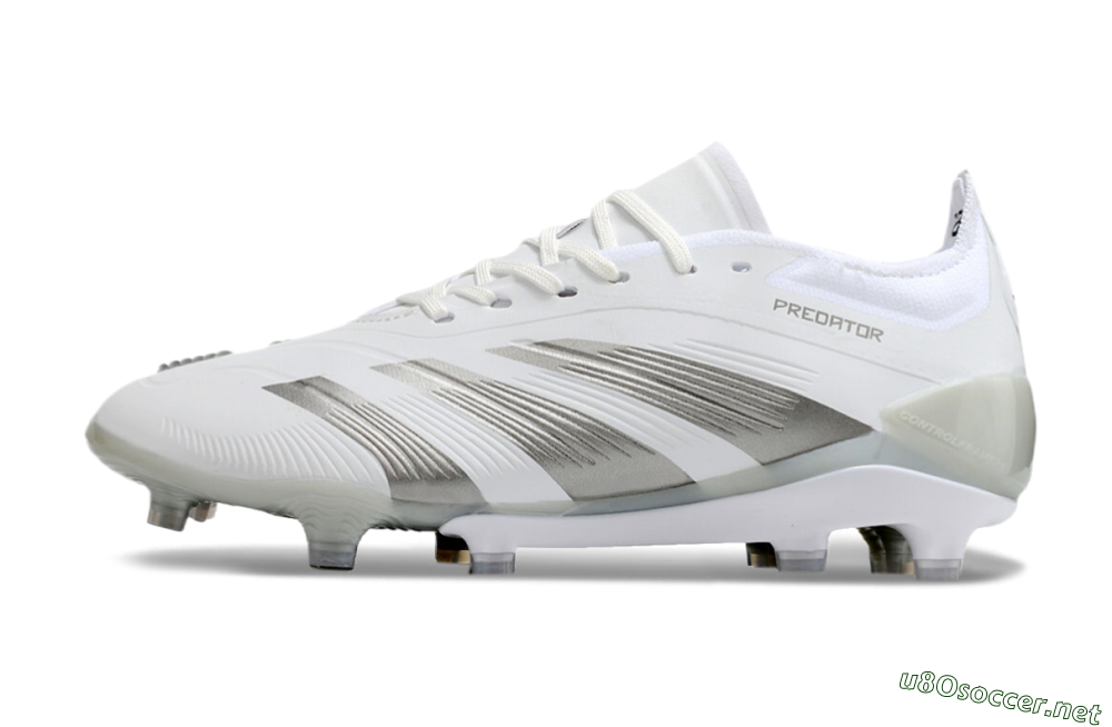 Men's Adidas Predator Accuracy.1 FG Football Boots - White/Silver/Grey 0