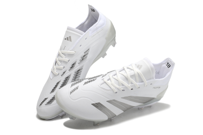 Men's Adidas Predator Accuracy.1 FG Football Boots - White/Silver/Grey